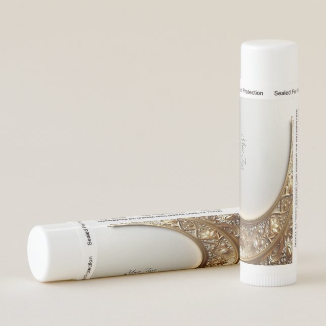 Golden Ornate Frame Lip Balm (Rotated Right)