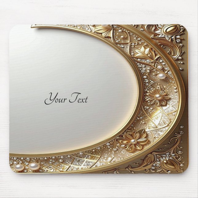 Golden Ornate Frame Mousepad (Front)