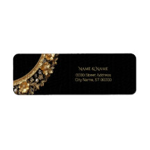 Golden Ornate Frame Return Address Label