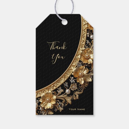 Golden Ornate Gift Tag