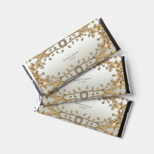 Golden Ornate Hershey Bar Favors