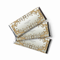 Golden Ornate Hershey Bar Favors