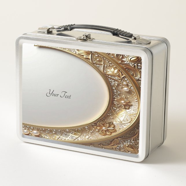 Golden Ornate Lunch box (Front)