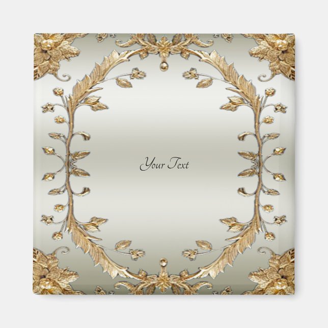 Golden Ornate Magnet (Front)