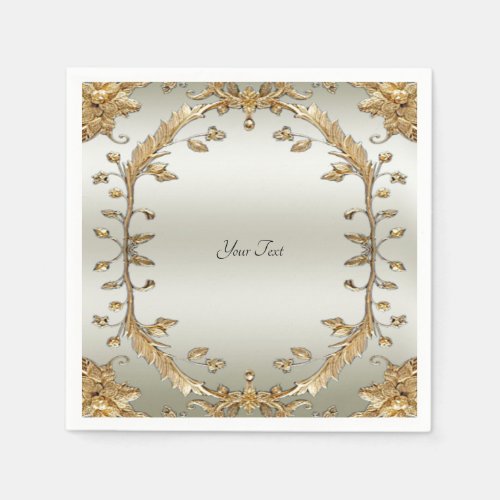 Golden Ornate Napkins