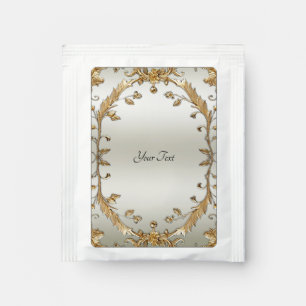 Golden Ornate Tea Bag Drink Mix