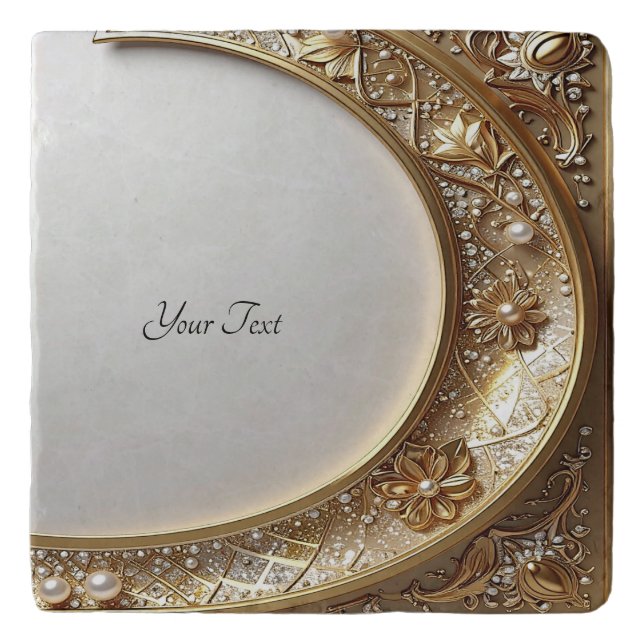 Golden Ornate Trivet (Front)
