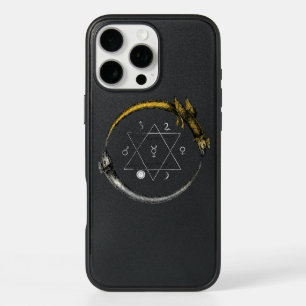 Golden Ouroboros Dragons iPhone 16 Pro Max Case