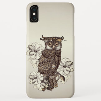 Golden Owl Cream Orchids iPhone XS Max Case