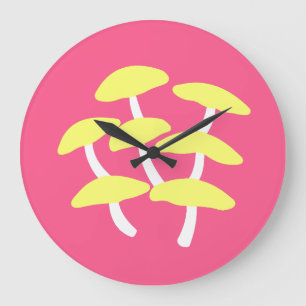 Golden Oyster Wall Clock