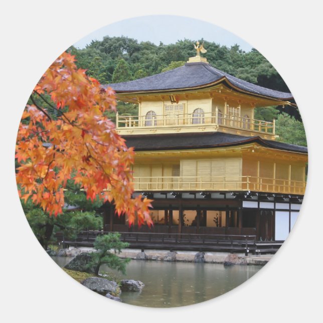 Golden Palace - Kyoto, Japan Classic Round Sticker (Front)