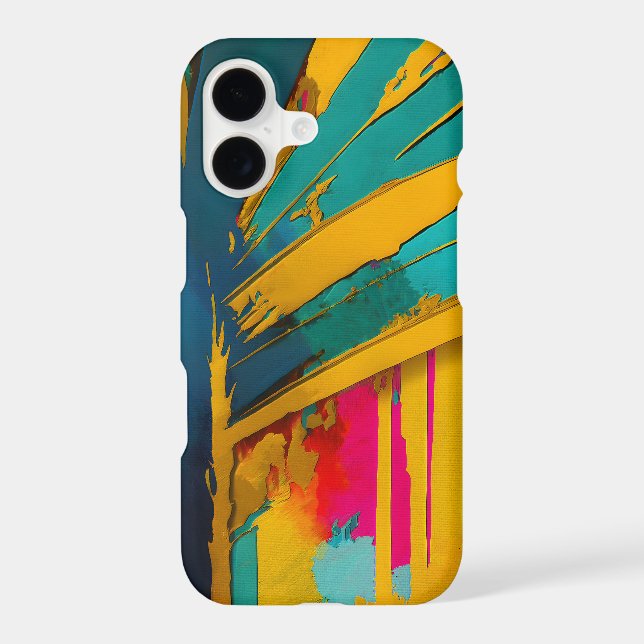 Golden Palm – Abstract Tropical Energy iPhone Case (Back)