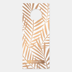 Golden Palm Tree Leaf Pattern Door Hanger