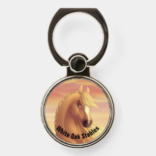 Golden Palomino Horse Promotional Phone Ring Stand