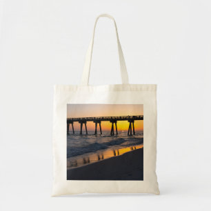 Golden Panama City Beach Sunset Reflection Bag