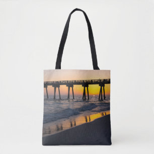 Golden Panama City Beach Sunset Reflections Bag