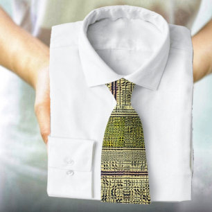 Golden Panes   Neck Tie