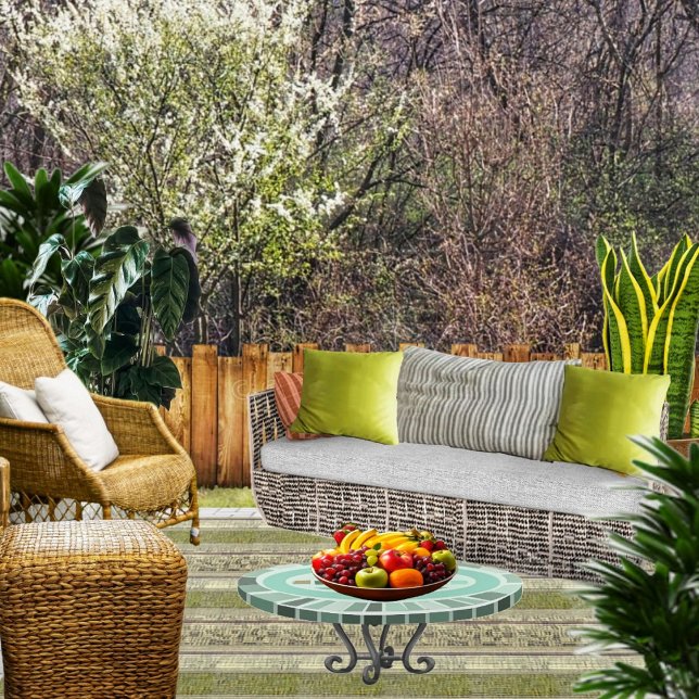 Golden Panes    Outdoor Rug (This Golden Panes Outdoor Rug is sure to enhance the decor of your patio area!)