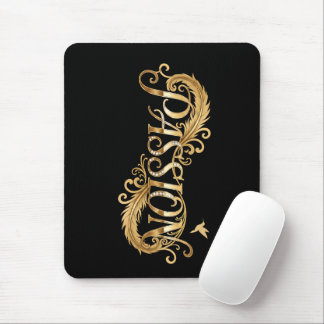 Golden Passion – Luxury Typography Inspirational D Mouse Pad
