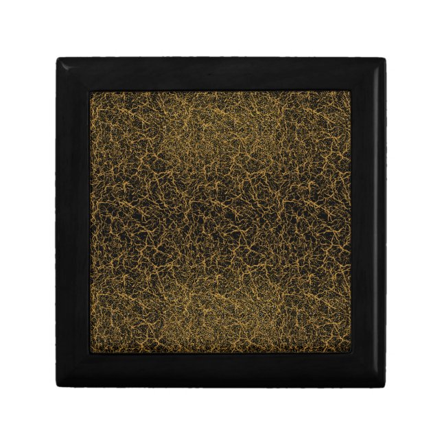 Golden Pattern 09.bw Black BG Gift Box (Front)