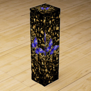 Golden Pattern 14.bw Black BG Wine Box