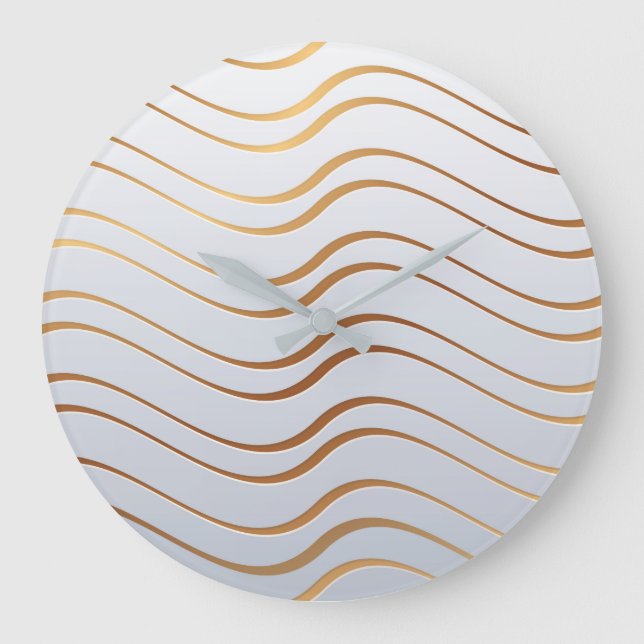 Golden Pattern 3 Large Clock (Front)