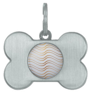 Golden Pattern 3 Pet ID Tag
