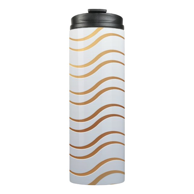 Golden Pattern 3 Thermal Tumbler (Front)