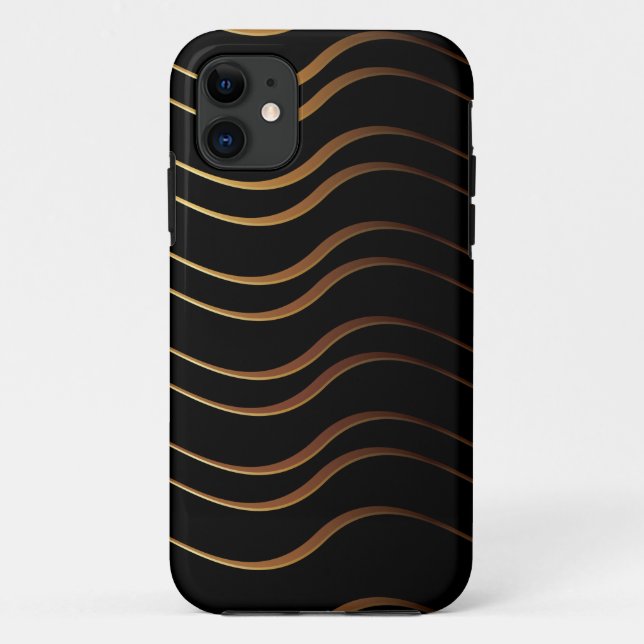 Golden Pattern 4 Case-Mate iPhone Case (Back)