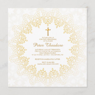 Golden Pattern Invitation