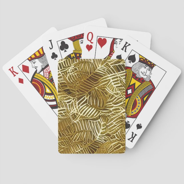 Golden pattern Playing Cards. Poker Cards (Back)