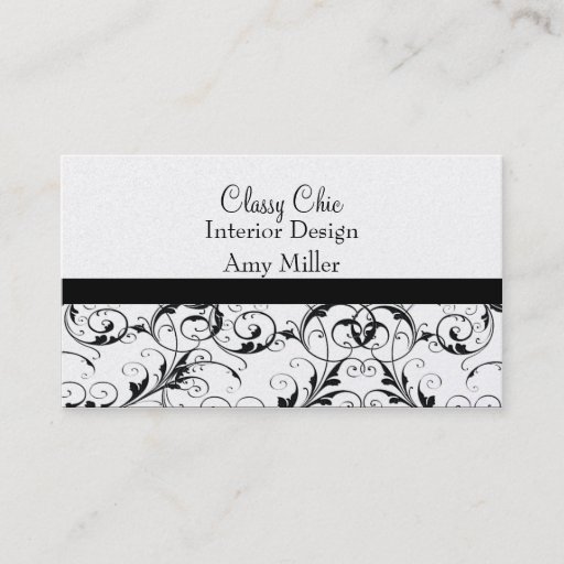 Customizable Golden Patterned Business Card