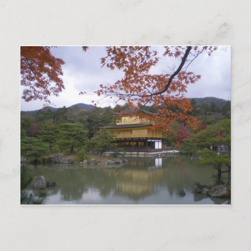 Golden Pavilion in Kyoto Japan Postcard
