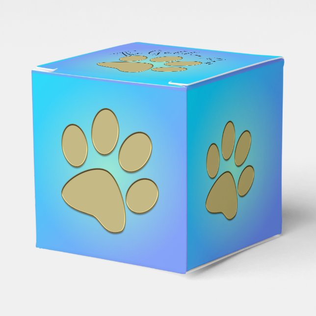 golden paw - favor box (Front Side)