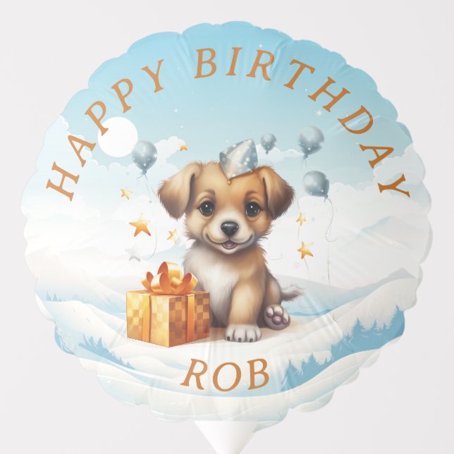 Golden Paw Moments: Birthday Party Balloons (Front)