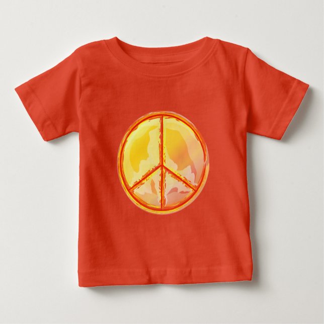 Golden Peace Baby T-Shirt (Front)