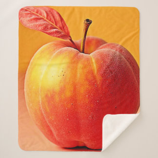 Golden Peach Perfection Design Sherpa Blanket