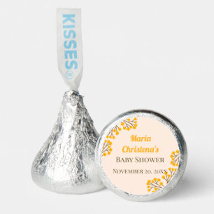 Golden Peach Wildflower Baby Shower Hershey®'s Kisses®