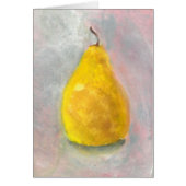 Golden Pear Still Life Watercolor (Front)