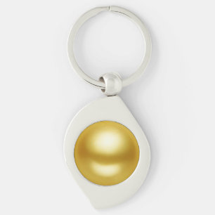 Golden Pearl Keychain
