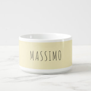 Golden pearl personalized minimalist add own name bowl