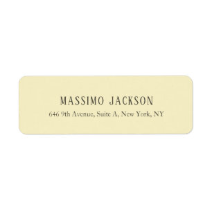Golden pearl personalized minimalist address name label