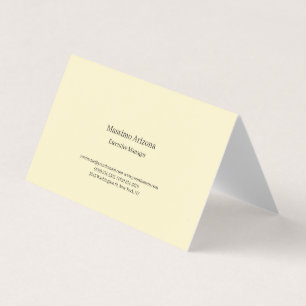 Golden Pearl Plain Professional Modern Minimailst Business Card