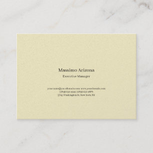 Golden Pearl Plain Professional Modern Minimailst Business Card