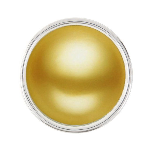GOLDEN PEARL + your text / photo Pin (Front)