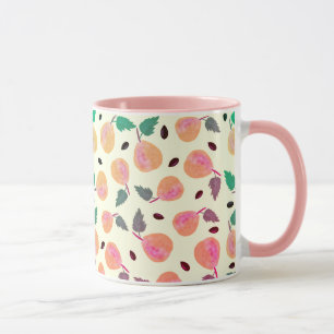 Golden Pears Collection Pink Mug