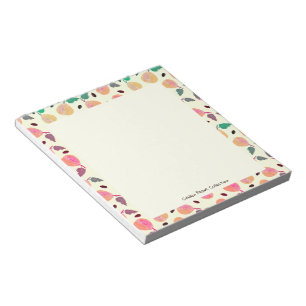 Golden Pears Collection Pink Notepad