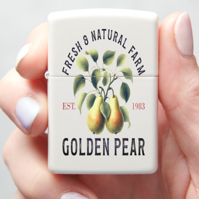 Golden pears from a natural farm zippo lighter (In Hand)