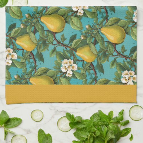 Golden Pears Kitchen Towel