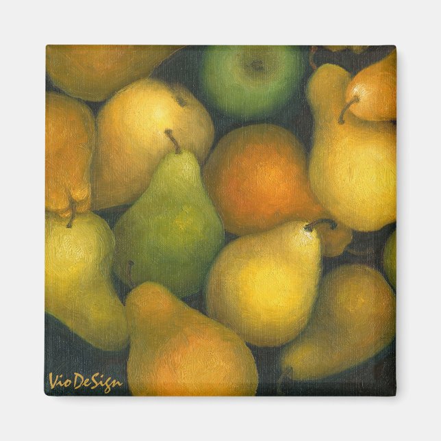 golden pears magnet (Front)